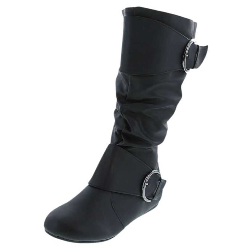 Forever Link Klein-70 Black Pu Womens Boots 8.5 New